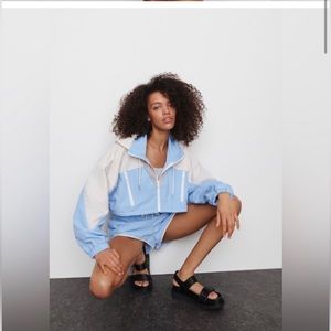 Zara cropped rain jacket